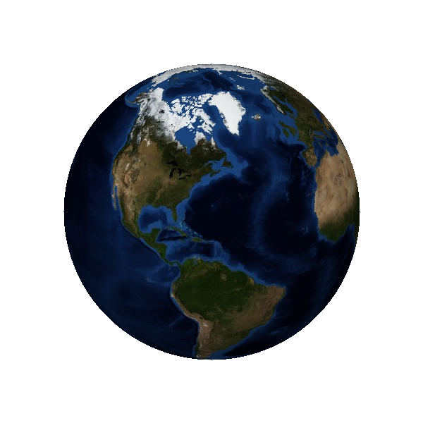 Earth centred on North America